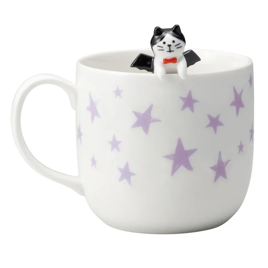 Mugs & Glasses>Concombre Angel & Devil Cat Ceramic Mug Pair Set