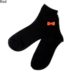 coudre un Colorful Ribbon Black Socks Sale