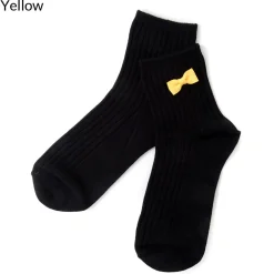 coudre un Colorful Ribbon Black Socks Sale