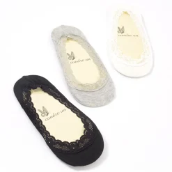 coudre un Lace-Edged Low-Cut Liner Socks Outlet