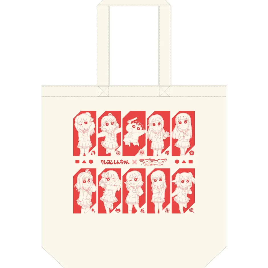 Crayon Shin-chan x Love Live! Sunshine!! Tote Bag Discount