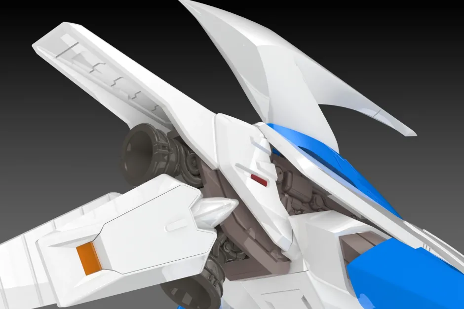 Darius Silver Hawk 3F-1B Space Fighter: 2P Color Ver. 1/144 Scale Plastic Kit (Re-run)