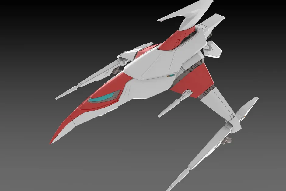 Darius Silver Hawk 3F-1B Space Fighter 1/144 Scale Plastic Kit (Re-run) Sale