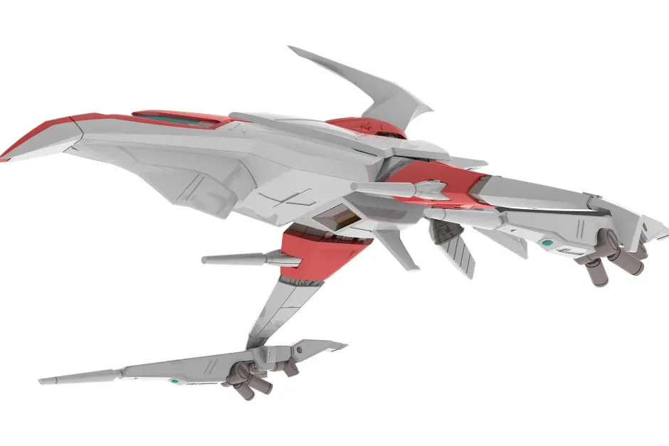 Darius Silver Hawk 3F-1B Space Fighter 1/144 Scale Plastic Kit (Re-run) Sale