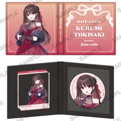 Cards>Date A Live Kurumi Birthday 2025 Tin Badge & Acrylic Card Set