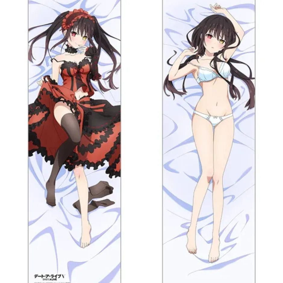 Date A Live V 2-Way Tricot Dakimakura Pillow Cover Kurumi Tokisaki Best