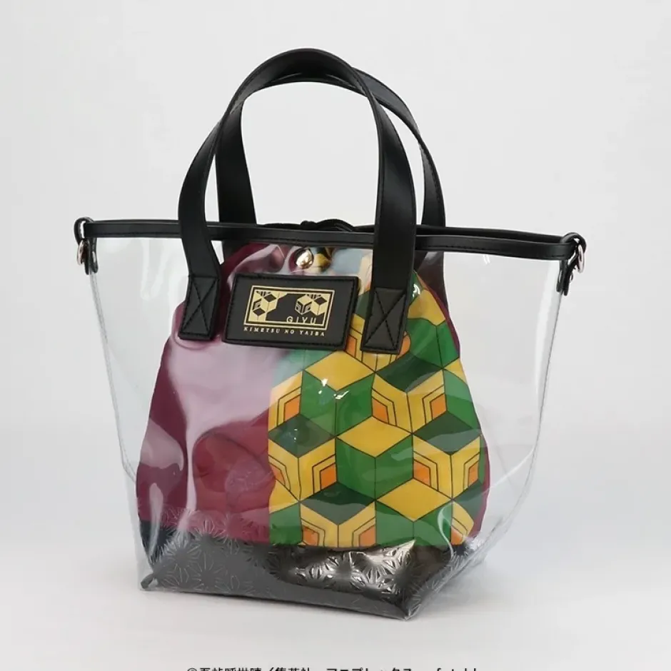 Pouches & Other Cases|Bags & Wallets>Demon Slayer: Kimetsu no Yaiba Giyu Tomioka Clear Bag with Pouch