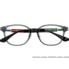 Demon Slayer: Kimetsu no Yaiba Collaboration Giyu Tomioka Model Glass Frame w/ Original Eyeglass Case & Cleaning Cloth Set New