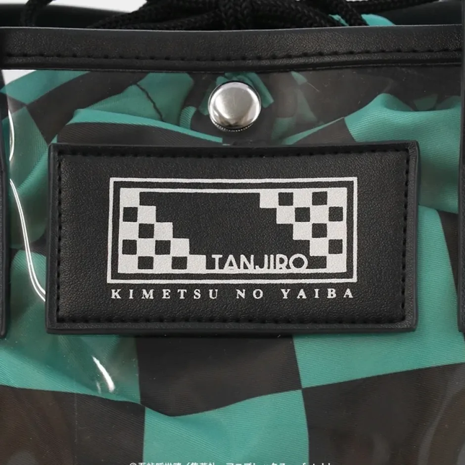 Demon Slayer: Kimetsu no Yaiba Tanjiro Kamado Clear Bag with Pouch New