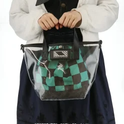 Demon Slayer: Kimetsu no Yaiba Tanjiro Kamado Clear Bag with Pouch New