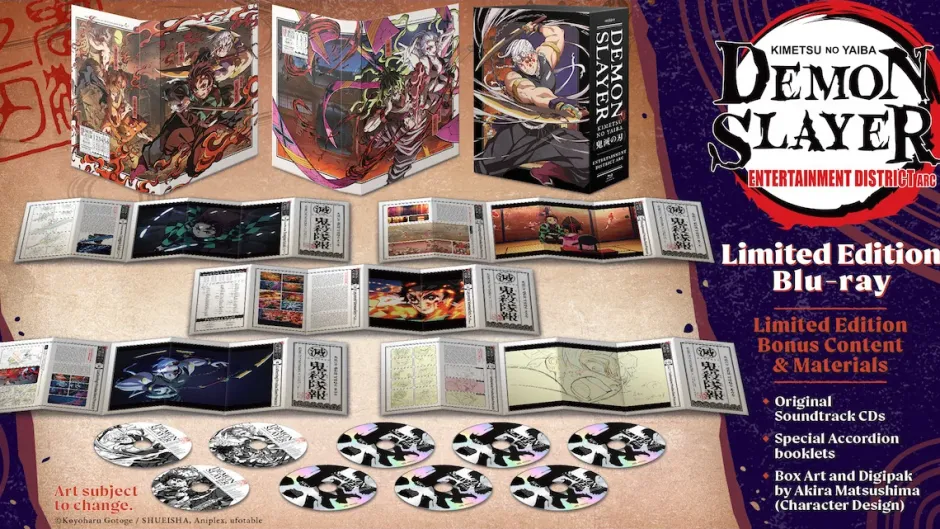 Demon Slayer: Kimetsu no Yaiba - Entertainment District Arc Limited Edition Blu-ray New