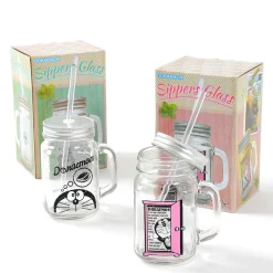 Doraemon Sippers Glass Hot