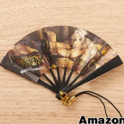 Dragon’s Crown Mini Folding Fan Strap Hot