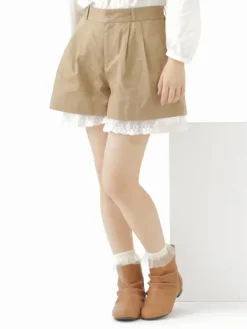 earth music&ecology Laced Hem Shorts New