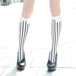 Footwear>ERIMAKI SOX Stripe Bias High Socks