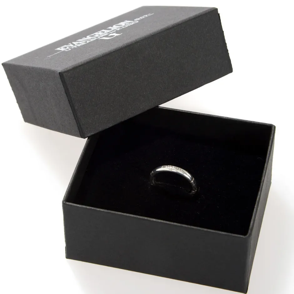 Jewelry & Hair Accessories>Evangelion Provisional Unit-05 Mari Illustrious Makinami Silver Entry Plug Ring