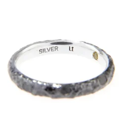 Evangelion Silver Black Moon Ring Hot