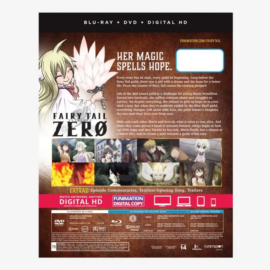 Fairy Tail Zero Blu-ray/DVD Combo Pack Outlet