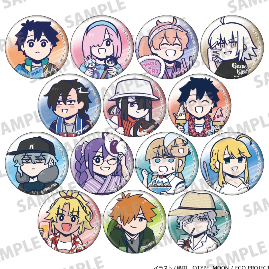Other Goods>Fate/Grand Order: Fujimaru Ritsuka Doesn't Get It Trading Tin Badges Complete Box Set
