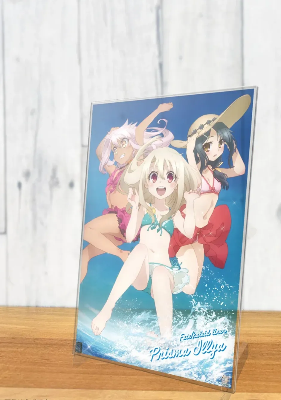 Acrylic Art Boards>Fate/Kaleid Liner Prisma Illya 2wei Herz! Swimwear Illya & Miyu & Chloe Acrylic Art Stand