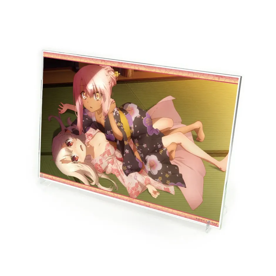 Acrylic Art Boards>Fate/Kaleid Liner Prisma Illya 2wei Herz! Kemomimi Illya & Miyu & Chloe Acrylic Art Stand