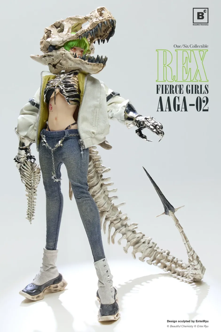 Action Figures>Fierce Girls Series Bonegirl AAGA-02 Gunner Rex 1/6 Scale Action Figure