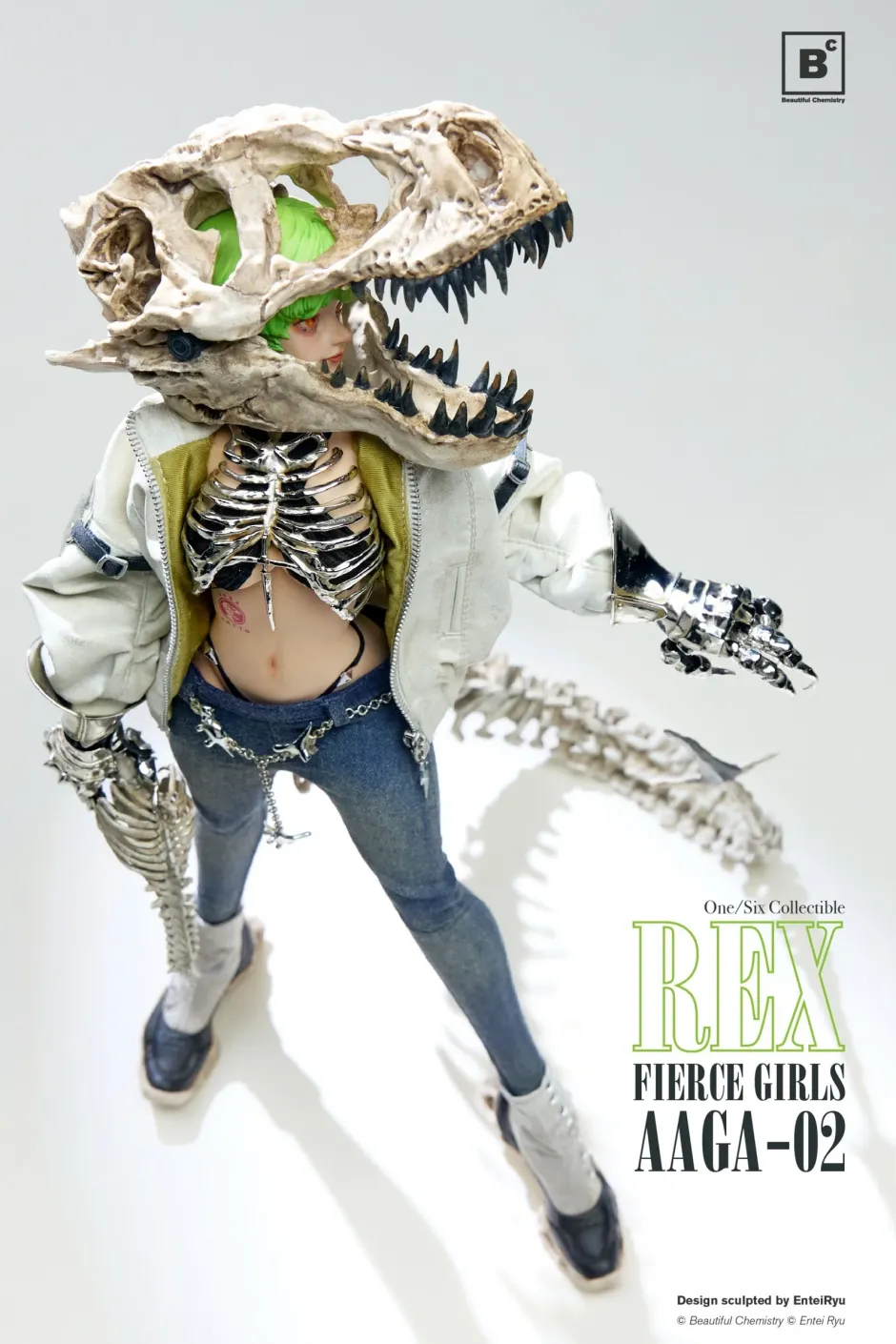 Action Figures>Fierce Girls Series Bonegirl AAGA-02 Gunner Rex 1/6 Scale Action Figure