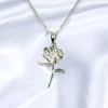 Final Fantasy XIV Silver Pendant Elpis Flower Hot