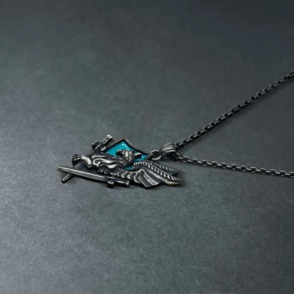 Final Fantasy XVI Wings of Promise Silver Pendant Outlet