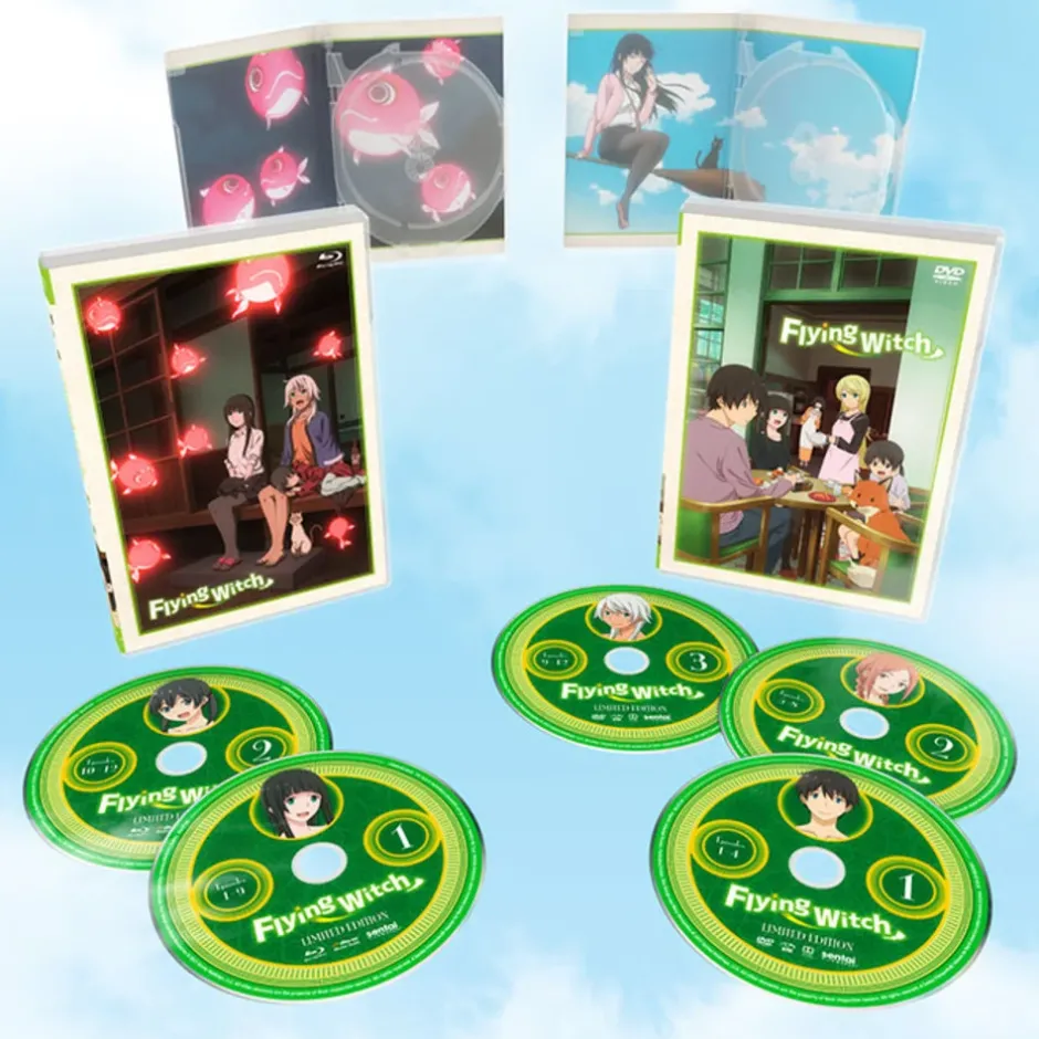 Anime Dvd/Blu-Ray>Flying Witch Premium Edition Box Set Blu-ray/DVD Combo Pack