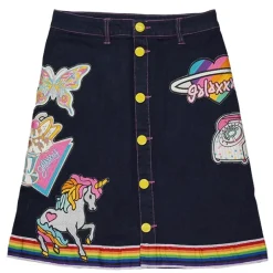 galaxxxy Neo 70's Patch Skirt New