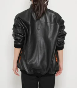 Ghost in the Shell Motoko Black Lamb Leather Blouson Outlet