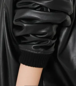 Ghost in the Shell Motoko Black Lamb Leather Blouson Outlet