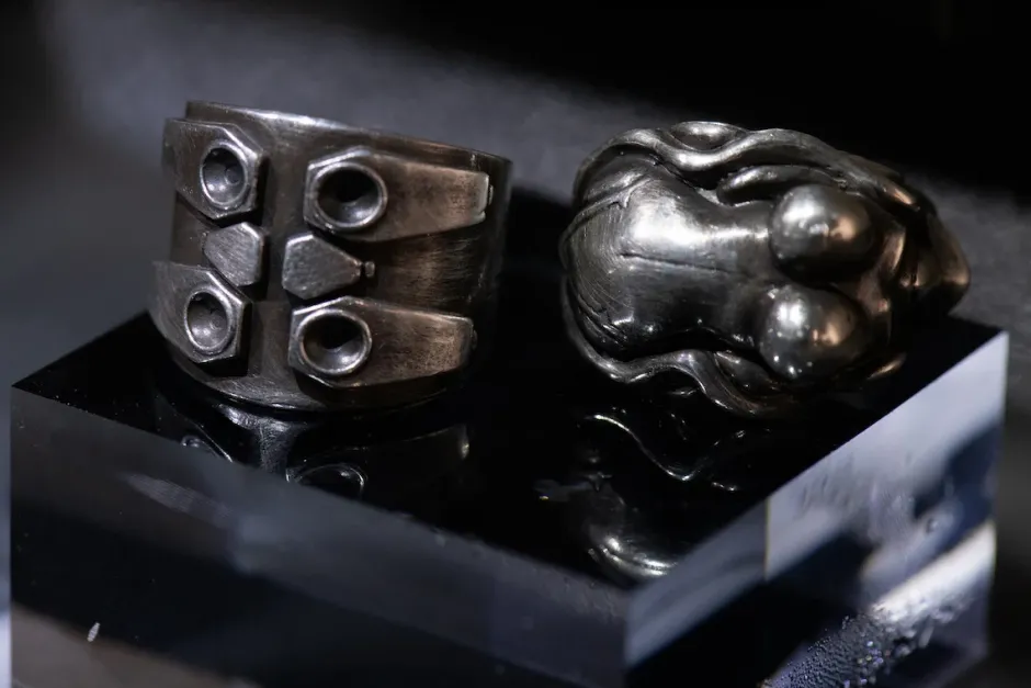Jewelry & Hair Accessories>Ghost in the Shell: SAC_2045 x haraKIRI Collaboration Accessory Connector Ring (Sizes 15-22)