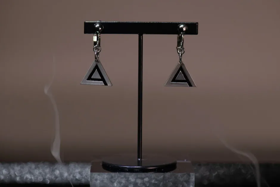 Jewelry & Hair Accessories>Ghost in the Shell: SAC_2045 x haraKIRI Collaboration Accessory Public Security Section 9 Clip-On Earrings