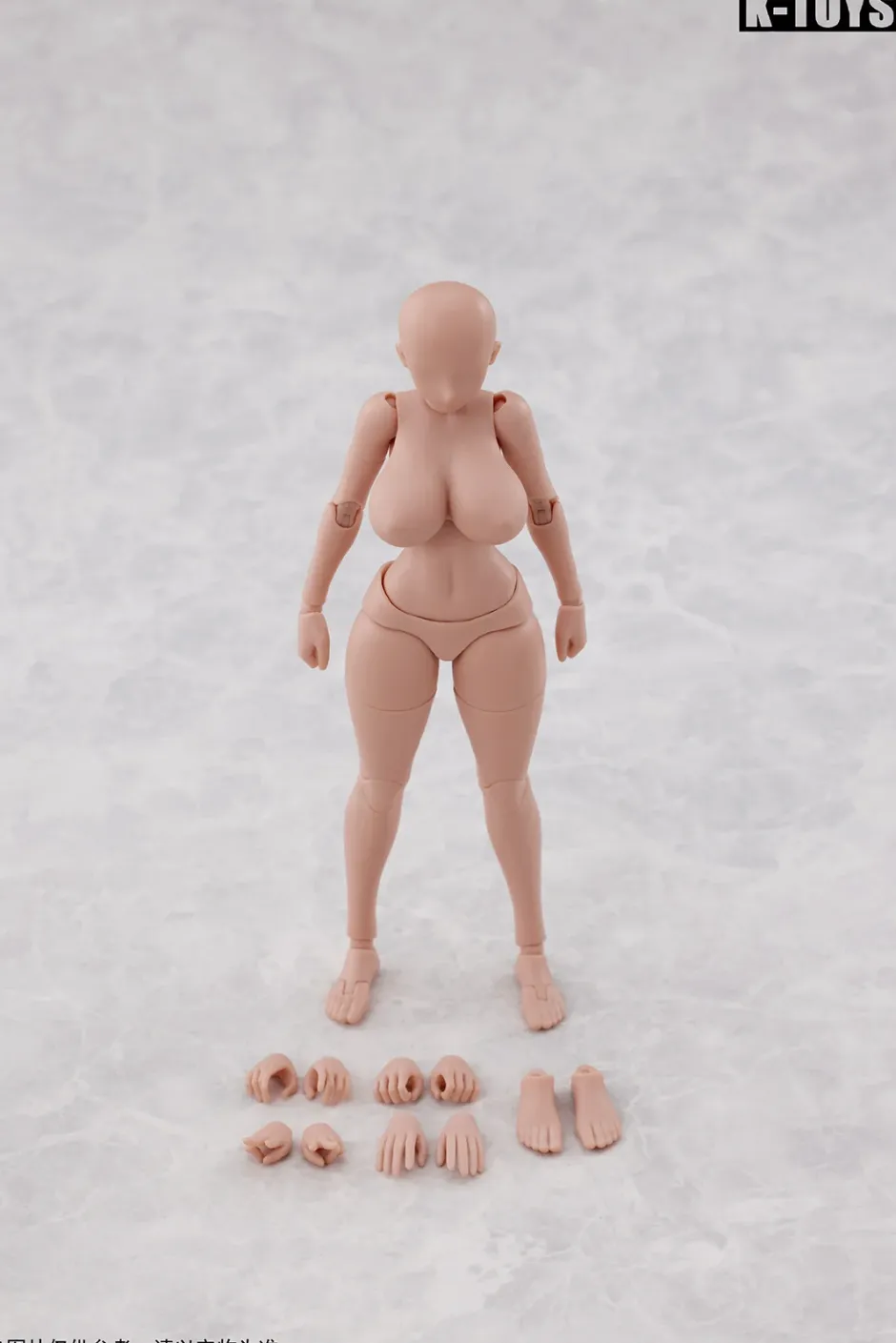 Bishoujo Figures|Scale Figures>Glamorous Woman Body KT02C Tan Skin 1/12 Scale Action Figure
