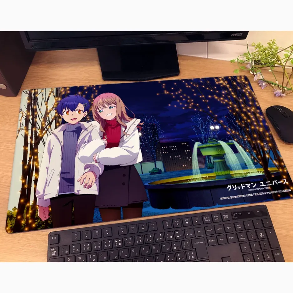 Home Goods>Gridman Universe Rubber Mat Yomogi Asanaka & Yume Minami: Winter Date Ver.