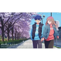 Home Goods>Gridman Universe Rubber Playmat Yomogi & Yume: Sakura Date Ver.
