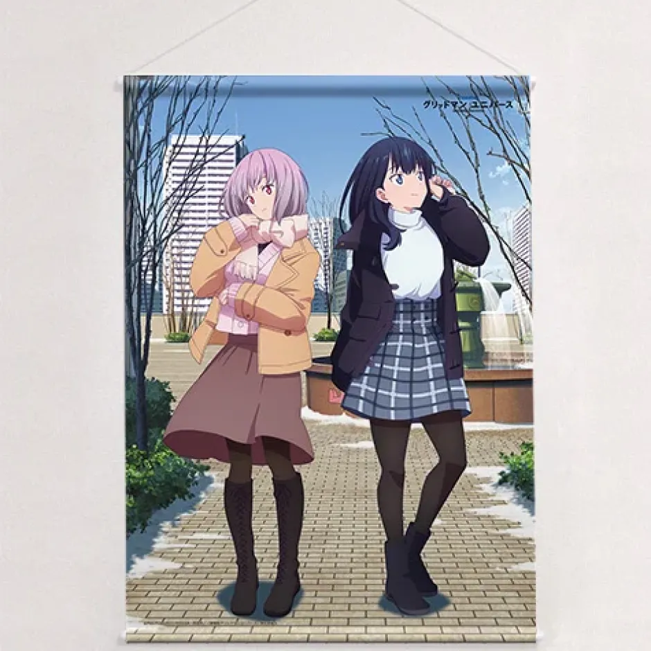 Gridman Universe W Suede B2 Tapestry Rikka Takarada & Akane Shinjo: Winter Date Ver. Outlet