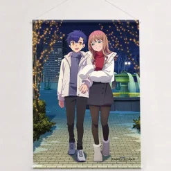 Gridman Universe W Suede B2 Tapestry Yomogi Asanaka & Yume Minami: Winter Date Ver. Clearance