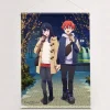 Gridman Universe W Suede B2 Tapestry Yuta Hibiki & Rikka Takarada: Winter Date Ver. Sale