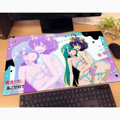 Home Goods>Gushing Over Magical Girls Rubber Mat Magia Baiser & Magia Azure: Akogare Ribbon Outfit Ver.