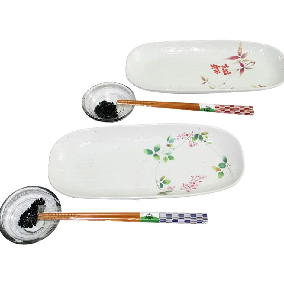 Haoto Earthenware Plate Set Clearance