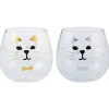 Mugs & Glasses>Happy Cat Day Cat Face Glass
