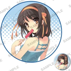 Haruhi Suzumiya Series Circle Towel & Pin Badge Set Outlet