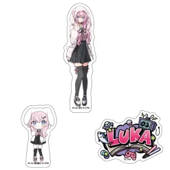 Stickers|Other Goods>Hatsune Miku Don Quijote Fair 2025 Sticker Set of 3 Megurine Luka: Akiba Culture Fashion Ver.
