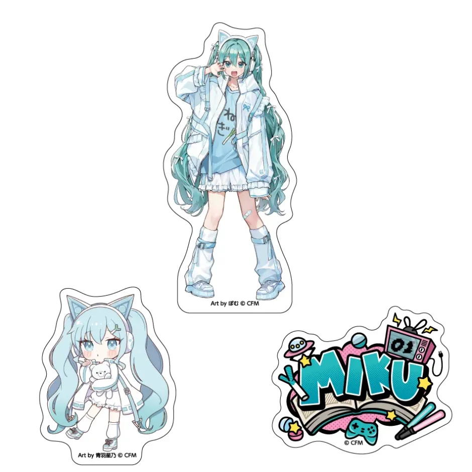 Stickers|Other Goods>Hatsune Miku Don Quijote Fair 2025 Sticker Set of 3 Hatsune Miku: Akiba Culture Fashion Ver.