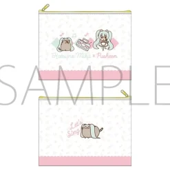 Pouches & Other Cases>Hatsune Miku Pusheen Collaboration Flat Pouch