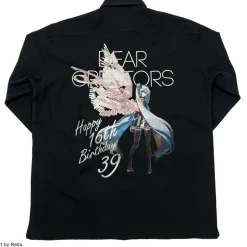 Tops>Hatsune Miku: Happy 16th Birthday Dear Creators Ver. Embroidered Shirt Black