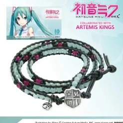 Jewelry & Hair Accessories>Hatsune Miku Leather Wrap Bracelet